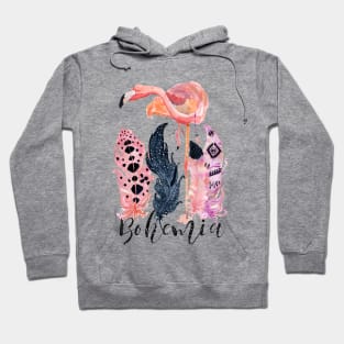 Pink Flamingo – Boho Style Hoodie